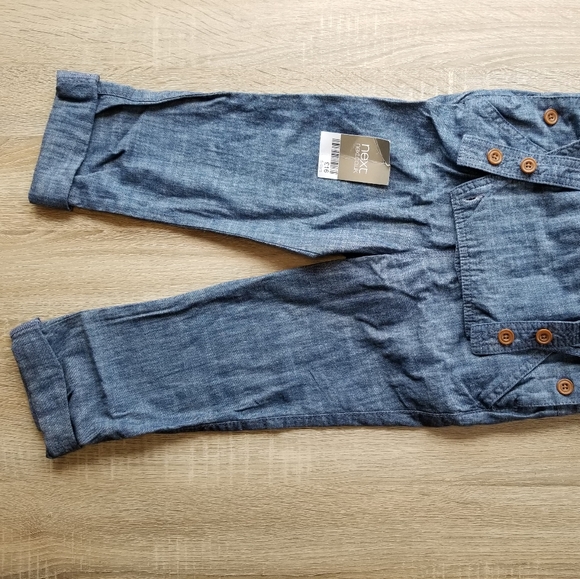 2011 nwt NEXT Direct 5-6 years boy girl chambray overalls - Picture 11 of 15